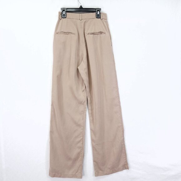 Reformation Mason Pleated Pants Size 0 Wide Leg Trouser 31" - Picture 2 of 16